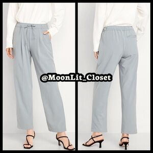 🐝 High-Waisted Billie Straight Ankle Trouser Gray Sage Plus Size 2X